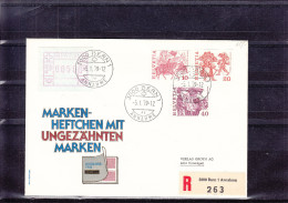 Suisse - Timbres Automates - Lettre Recommandée De 1979 - Timbres De Carnets - Automatic Stamps