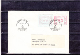 Ponts - Suisse - Timbres Automates - Lettre De 1986 - Oblitération Luzern - EMA - Empreintes Machines - Automatic Stamps