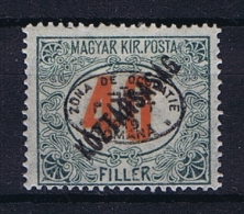 Romenia, Occupation Of Hungary, Debrecen Debreczin Mi. Porto Nr 15  MH/*  Signed/ Signé/signiert/ Approvato - Unused Stamps