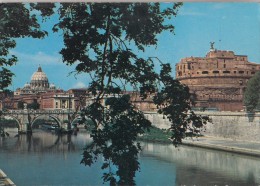 BF23644 Roma Ponte E Castel S Angelo   Italy   Front/back Image - Castel Sant'Angelo