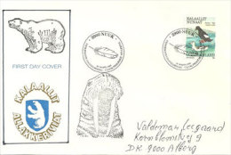 Faune Polaire (Guillemot à Miroir) Du Groenland. Belle Lettre Adressée Au Danemark - Arctic Tierwelt