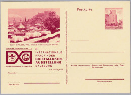 Motiv Pfadfinder - Scouts AT Ganzsache Ungebraucht  3.Int. Briefmarken Austellung Salzburg - Briefe U. Dokumente