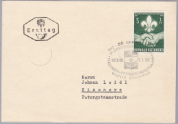 Motiv Pfadfinder Scouts AT 1962-X-5 Wien 101 Sonderstempel Mit Marke Pafdfinderbewegung Österreich - Cartas & Documentos