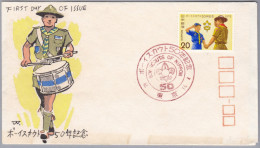 Motiv Pfadfinder Scouts Japan 1972 FDC "50J. Scouts Of Nippon" - Cartas & Documentos