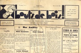 Krant - Gazette Bouts De Bois - Propagande Echiquéenne - Mars 1932 - Autres & Non Classés