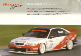 BTCC 1997 Honda,Vauxhall, Nissan Stickers 10x20 Cm En Moyenne - Autres & Non Classés