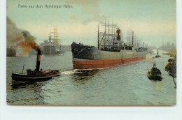 PARTIE AUS DEM HAMBURGER HALEN  - Remorqueur Bateau. - Tugboats