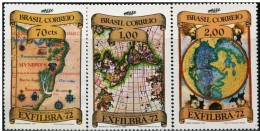 BRAZIL #1239-41  - 4th Inter American Philatelic Exhibition - 3v  1972 - Neufs