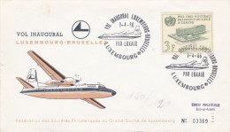 Luxembourg 1964 Inaugural Flight By LUXAIR Luxembourg-Palma De Mallorca - Andere & Zonder Classificatie