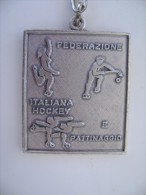 PORTACHIAVI   1975  LECCE  S. PASQUALE  FEDERAZIONE ITALIANA  HOCKEY  E PATTINAGGIO  PATINAGE  MEDAGLIA - Pattinaggio Artistico