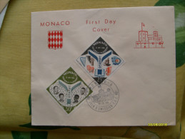 16.5.1959 First Day Cover UNESCO Su Busta Ufficiale N.2 Valori 25 E 50 Franchi - Briefe U. Dokumente