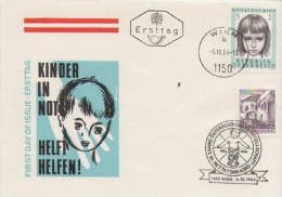 AUSTRIA. FDC SAVE THE CHILD. VIENNA 1966 - Frankeermachines (EMA)