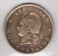 Moneda 2 Centavos ARGENTINA 1890, Libertad - Argentina