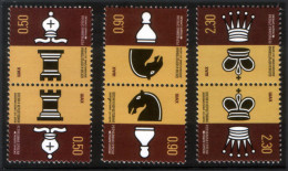 Bosnia Serbia 2013 Chess Games Figures, 2 Sets In Pair Tete-beche MNH - Bosnia And Herzegovina