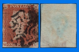 GB 1841-0123, QV 1d Red-Brown Letters Q-L SG8, MC Cancel (Spacefiller) - Used Stamps