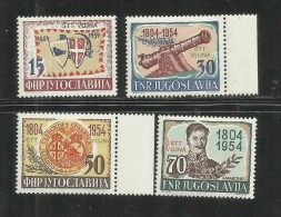 TRIESTE B 1954 ANNIVERSARIO INSURREZIONE SERBA SERB REBELLION SERIE COMPLETA COMPLETE SET MNH - Ungebraucht