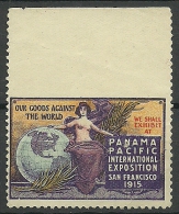 USA 1915 Panama Pacific Int. Exhibition San Fransisco 1 Side Imperforate MNH - Nuevos