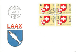 Sonderbrief  "Laax Graubünden Schweiz"        1978 - Brieven En Documenten