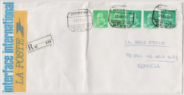 SPAGNA - ESPAÑA - Spain - Espagne - 1991 - Enveloppe INTERFACE INTERNATIONAL - 2 X 15 + 3 X 45 Juan Carlos - Certific... - Lettres & Documents