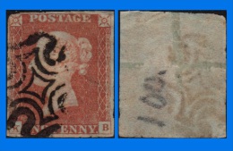 GB 1841-0133, QV 1d Pale Red-Brown Letters K-B SG9 Plate 21 (Spec BS10b), MC Cancel - Oblitérés