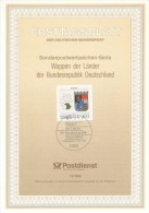 BRD / First Day Sheet (1992/13) 5300 Bonn 1: Coat Of Arms Of The Lands Of Federal Republic Of Germany: Bayern - Sonstige & Ohne Zuordnung