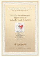 BRD / First Day Sheet (1992/29) 5300 Bonn 1: Coat Of Arms Of The Lands Of Federal Republic Of Germany: Brandenburg - Autres & Non Classés