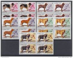 2004.131 CUBA 2004 PHILATELIC  WORLD EXPO DOG PERROS COMPLETE SET MNH BLOCK 4 SPAIN ESPAÑA - Unused Stamps