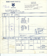 BRASSERIE -  Facture Brouwerij Martinas à MERCHTEM  --  22/808 - Lebensmittel