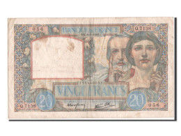 Billet, France, 20 Francs, 10 F 1916-1942 ''Minerve'', 1923, TB+, Fayette:12.21 - 10 F 1916-1942 ''Minerve''