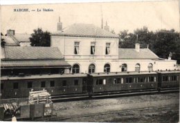 Luxembourg   1 CP  Marche  Station  1909 - Marche-en-Famenne