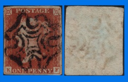 GB 1841-0138, QV 1d Red-Brown Letters K-F SG7 Plate 8 (Spec AS47), MC Cancel - Good Used - Oblitérés