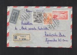 Yugoslavia Registered Air Mail Cover 1951 - Aéreo