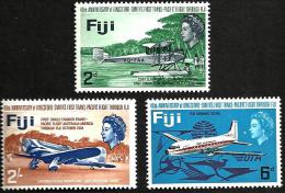 FIJI ISLANDS 40TH ANNIVERSARY OF KINGSFORD-SMITH FLIGHT AIRPLANE SET OF 3 1968 MINT SG367/68/70 READ DESCRIPTION !! - Fiji (...-1970)