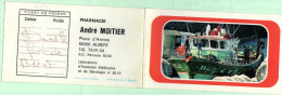 Calendrier 1977 Pharmacie André Moitier Place D'Armes à Albert (80) Dans Le Port De Brest - Tamaño Pequeño : 1971-80