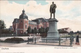Krefeld, Bismarck Denkmal Und Kreishaus - Krefeld