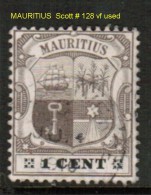 MAURITIUS    Scott  # 128 VF USED - Mauritius (...-1967)