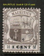 MAURITIUS    Scott  # 128 VF USED - Maurice (...-1967)