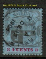 MAURITIUS    Scott  # 131 VF USED - Mauritius (...-1967)