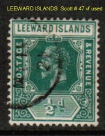 LEEWARD ISLANDS    Scott  # 47 VF USED - Leeward  Islands