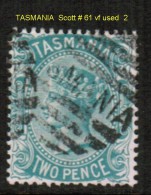 TASMANIA    Scott  # 61 VF USED - Gebruikt