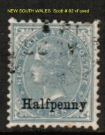 NEW SOUTH WALES    Scott  # 92 VF USED - Usati