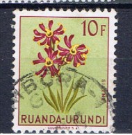 Ruanda Urundi+ 1953 Mi 150 Blume - Gebraucht