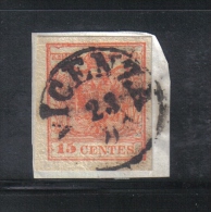 W1565 - LOMBARDO VENETO , Il 15 Cent Usato - Lombardo-Vénétie