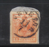 W1583 - LOMBARDO VENETO , Il 15 Cent Usato - Lombardy-Venetia