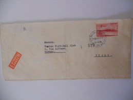 Israel Lettre De Tel Aviv 1954 Pour Torino - Posta Aerea