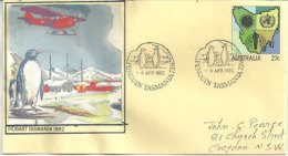 Lettre Postée Au Village PENGUIN, île De TASMANIE (Australie), Belles Oblitérations Illustrées Pingouins - Lettres & Documents