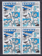 Denmark 2008 Mi. 1501      5.50 Kr. Europa CEPT Write Letters 4-Block - Blokken & Velletjes