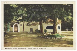 Wonderland Park On Thames River London Ontario Canada C1940s Vintage Postcard - Londen