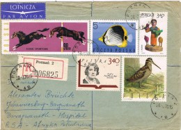 10076. Carta Certificada Aerea POZNAN (Polonia)  1970 - Cartas & Documentos