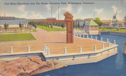 Delaware Wilmington Carl Miles Monument And The Rocks Christina Park - Wilmington